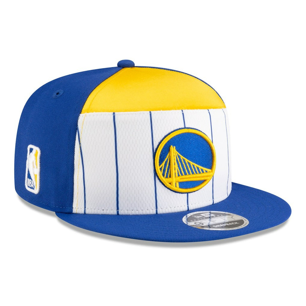 Golden State Warriors 2025 NBA Tip Off Split Panel 9FIFTY Snapback Hat White/Royal - NBA