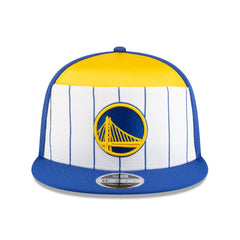 Golden State Warriors 2025 NBA Tip Off Split Panel 9FIFTY Snapback Hat White/Royal - NBA