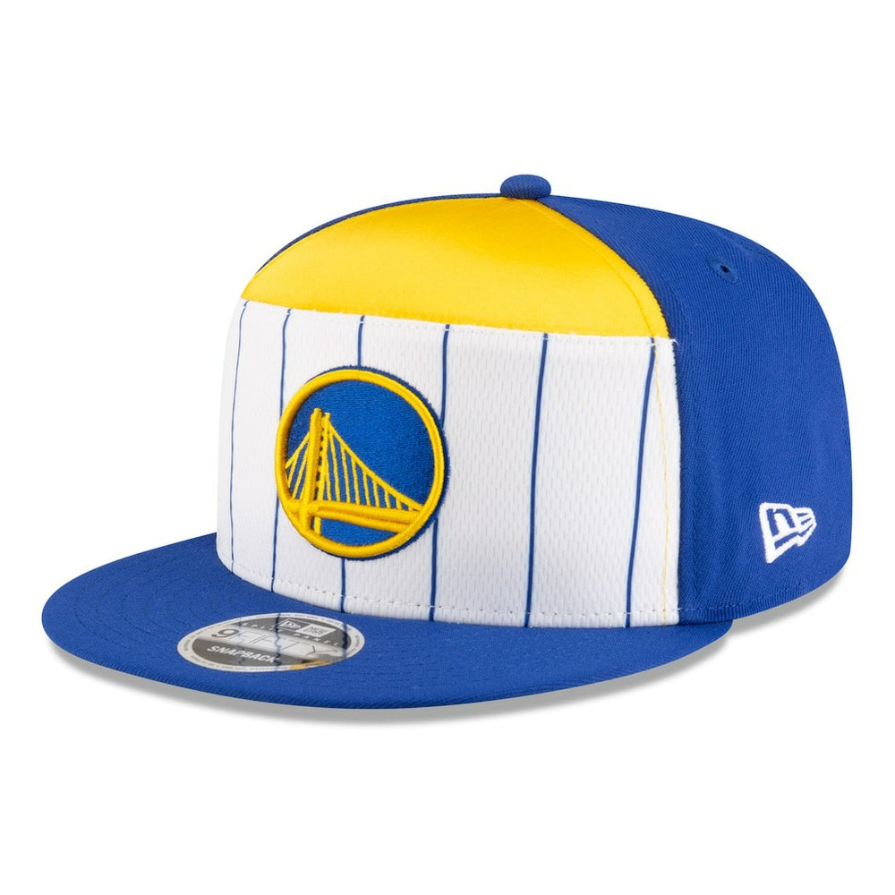 Golden State Warriors 2025 NBA Tip Off Split Panel 9FIFTY Snapback Hat White/Royal - NBA