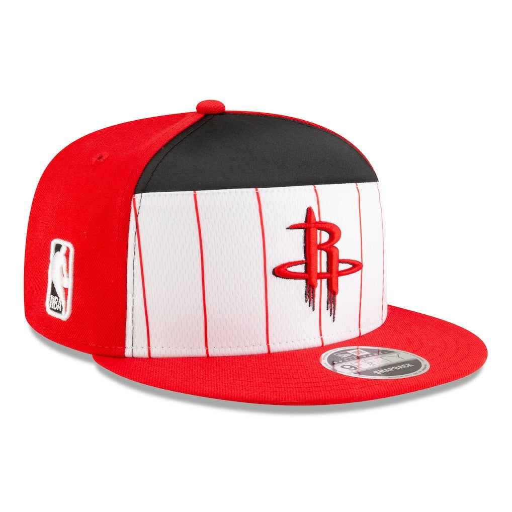 Houston Rockets 2025 NBA Tip Off Split Panel 9FIFTY Snapback Hat White/Red - NBA