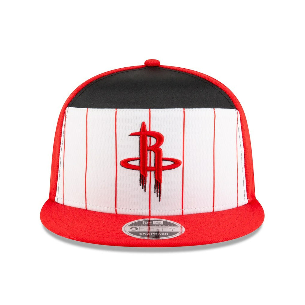 Houston Rockets 2025 NBA Tip Off Split Panel 9FIFTY Snapback Hat White/Red - NBA