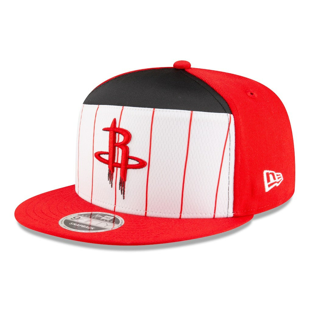 Houston Rockets 2025 NBA Tip Off Split Panel 9FIFTY Snapback Hat White/Red - NBA