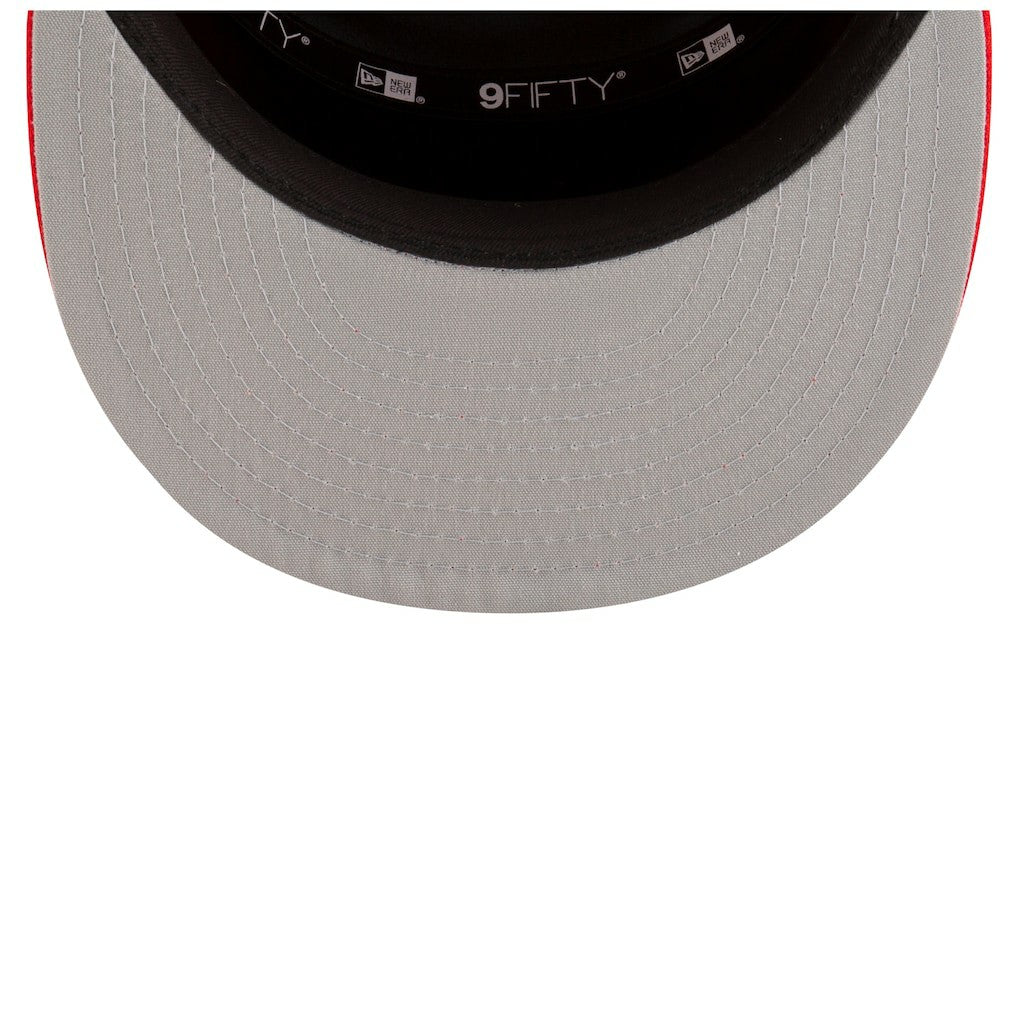 Houston Rockets 2025 NBA Tip Off Split Panel 9FIFTY Snapback Hat White/Red - NBA