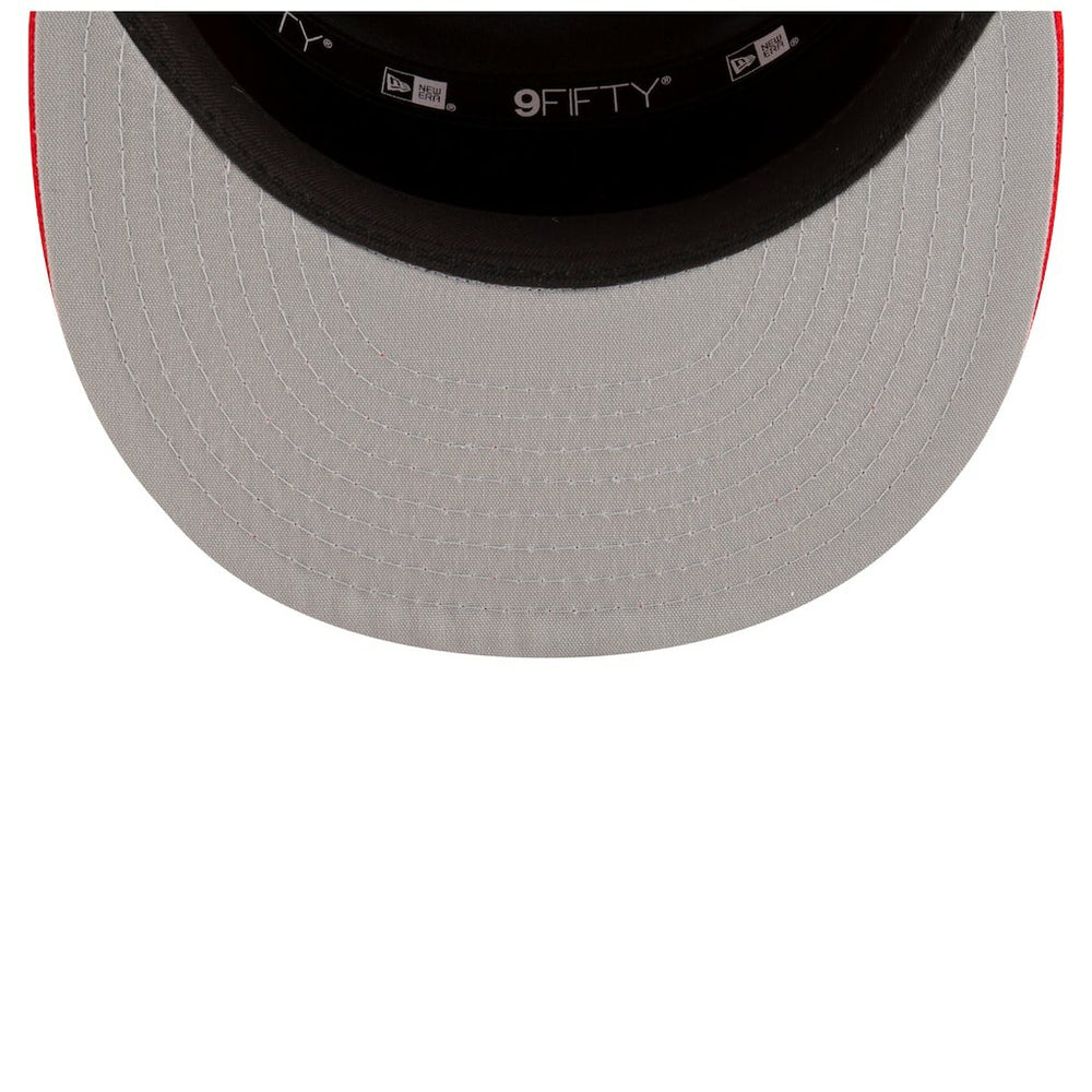 Houston Rockets 2025 NBA Tip Off Split Panel 9FIFTY Snapback Hat White/Red - NBA