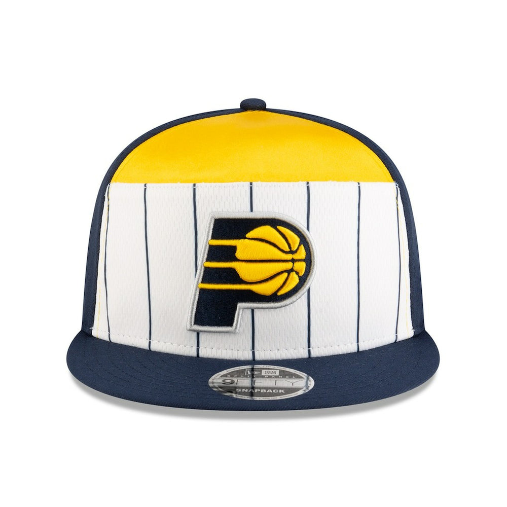 Indiana Pacers 2025 NBA Tip Off Split Panel 9FIFTY Snapback Hat White/Navy - NBA
