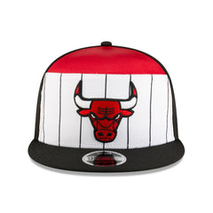 Chicago Bulls 2025 NBA Tip Off Split Panel 9FIFTY Snapback Hat White/Black - NBA