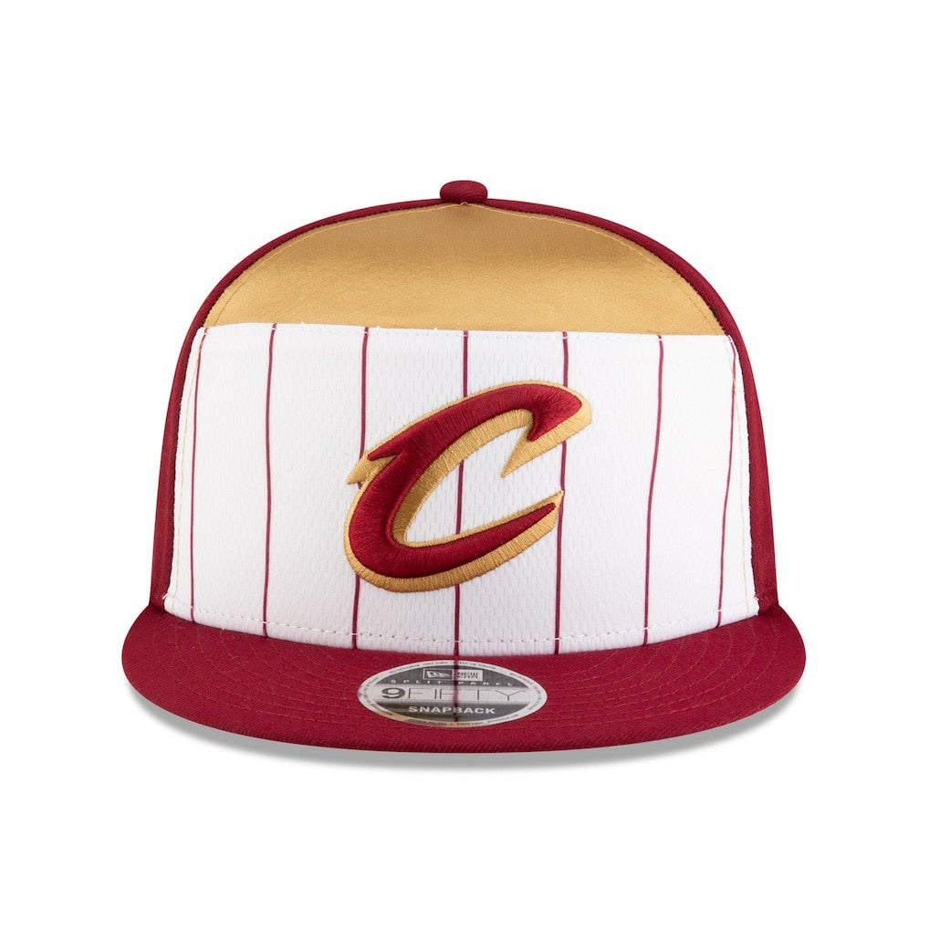 Cleveland Cavaliers 2025 NBA Tip Off Split Panel 9FIFTY Snapback Hat White/Wine - NBA