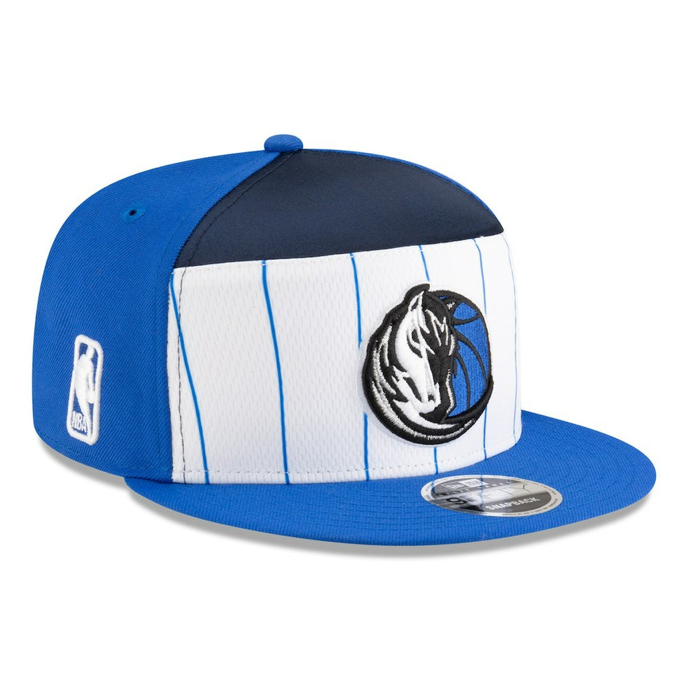 Dallas Mavericks 2025 NBA Tip Off Split Panel 9FIFTY Snapback Hat White/Blue - NBA