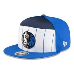 Dallas Mavericks 2025 NBA Tip Off Split Panel 9FIFTY Snapback Hat White/Blue - NBA