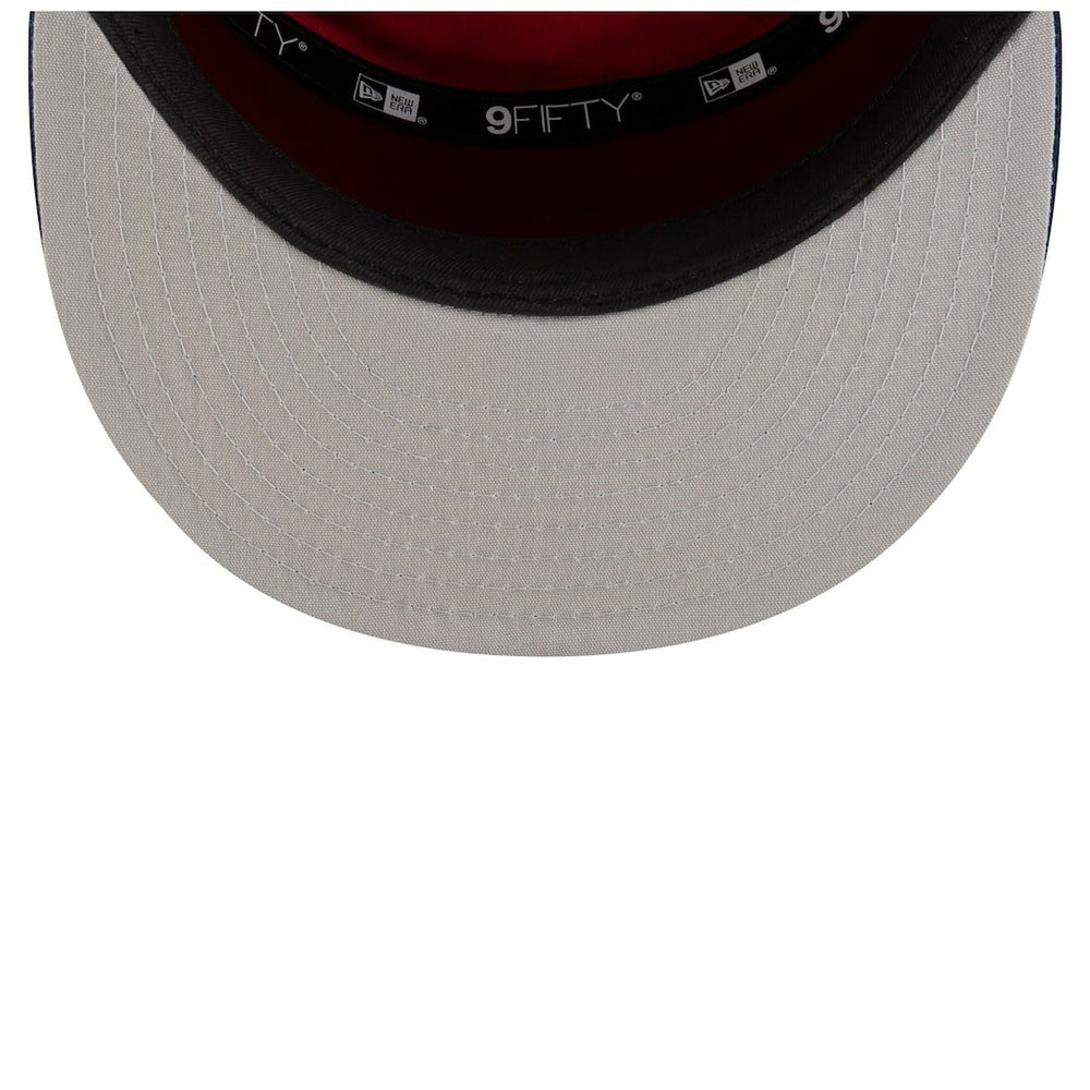 Denver Nuggets 2025 NBA Tip Off Split Panel 9FIFTY Snapback Hat White/Navy - NBA