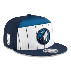 Minnesota Timberwolves 2025 NBA Tip Off Split Panel 9FIFTY Snapback Hat White/Navy - NBA