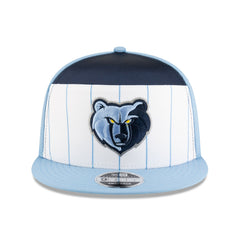 Memphis Grizzlies 2025 NBA Tip Off Split Panel 9FIFTY Snapback Hat White/Light Blue - NBA