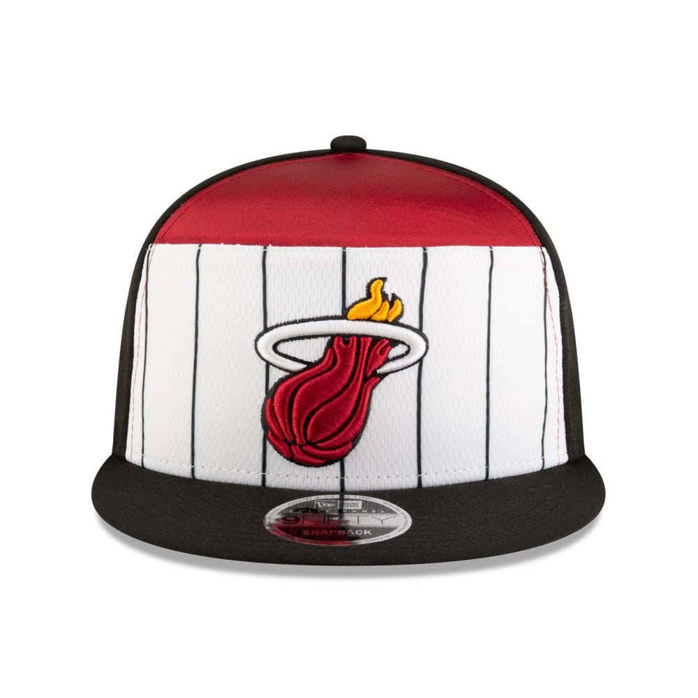 Miami Heat 2025 NBA Tip Off Split Panel 9FIFTY Snapback Hat White/Black - NBA