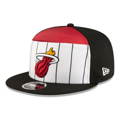 Miami Heat 2025 NBA Tip Off Split Panel 9FIFTY Snapback Hat White/Black - NBA