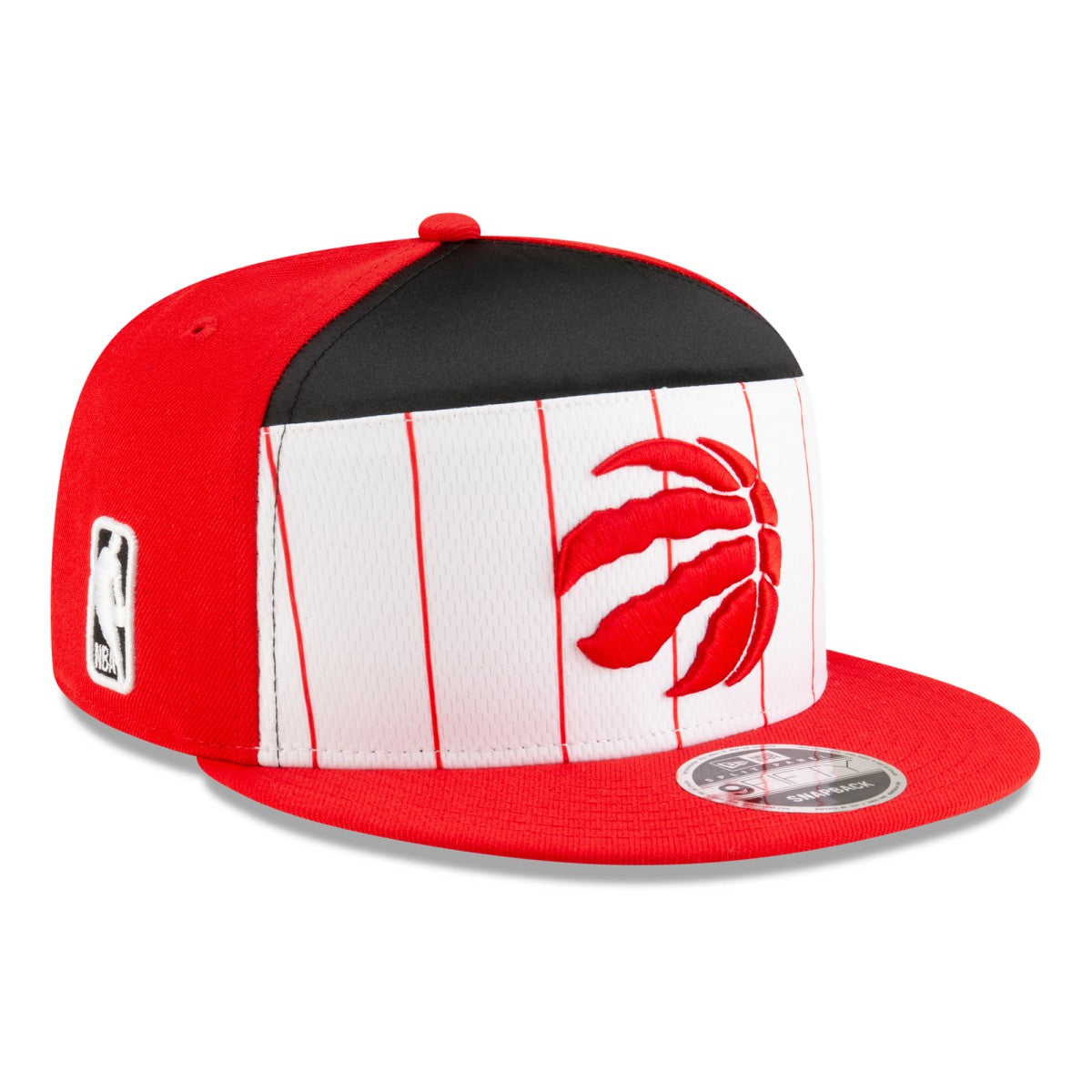 Toronto Raptors 2025 NBA Tip Off Split Panel 9FIFTY Snapback Hat White/Red - NBA
