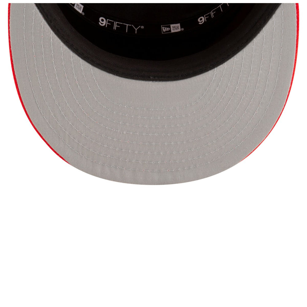Toronto Raptors 2025 NBA Tip Off Split Panel 9FIFTY Snapback Hat White/Red - NBA
