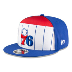 Philadelphia 76ers 2025 NBA Tip Off Split Panel 9FIFTY Snapback Hat White/Blue - NBA