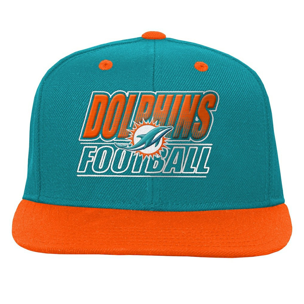 Miami Dolphins Outerstuff Youth Team Gradient Deadstock Snapback Hat Aqua | NFL