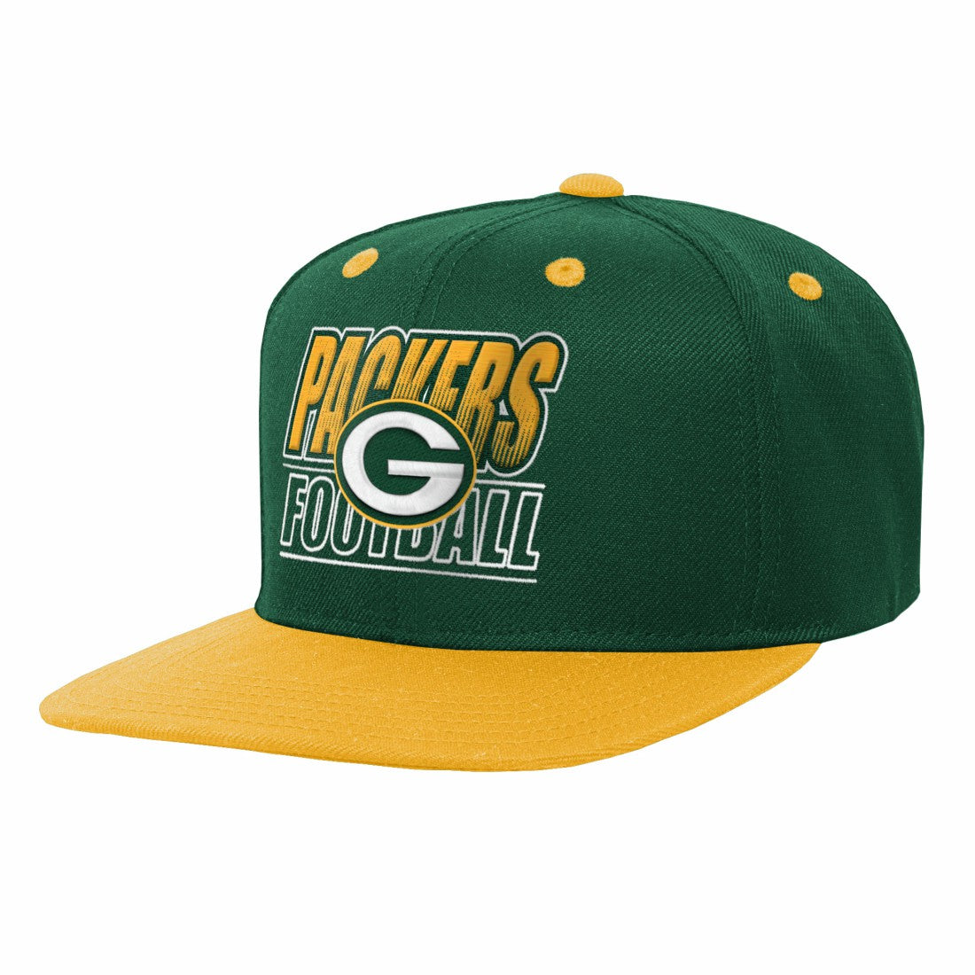 Green Bay Packers Outerstuff Youth Team Gradient Deadstock Snapback Hat Green | NFL
