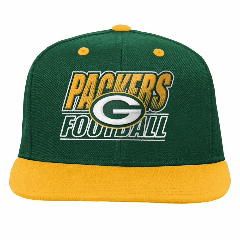 Green Bay Packers Outerstuff Youth Team Gradient Deadstock Snapback Hat Green | NFL