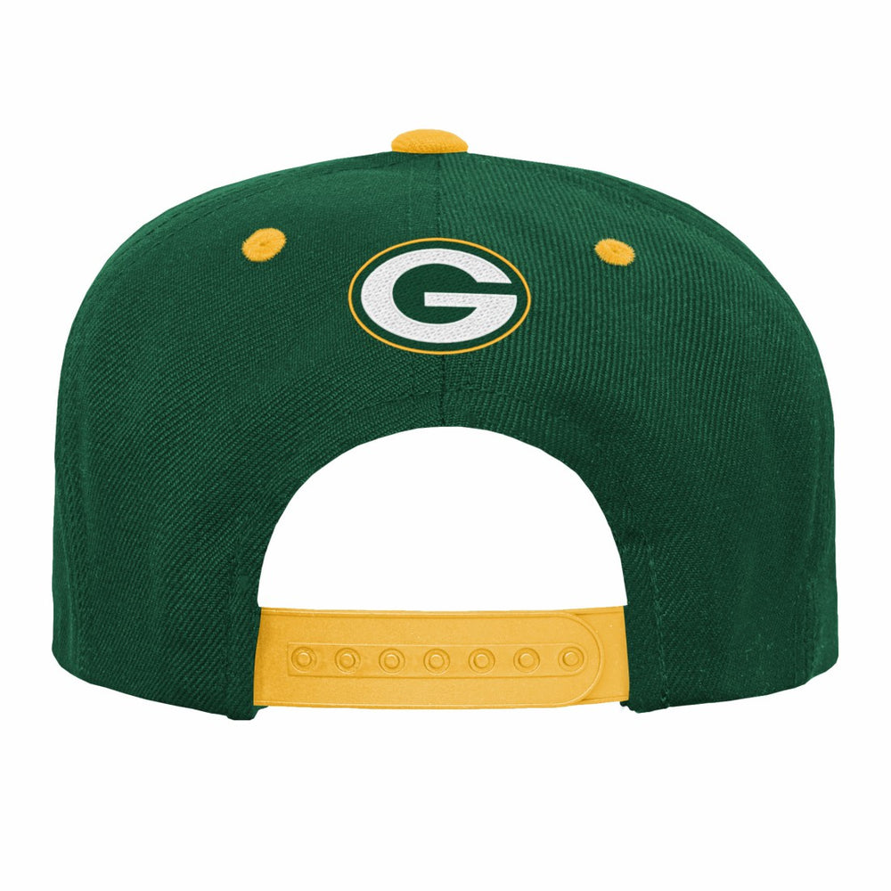 Green Bay Packers Outerstuff Youth Team Gradient Deadstock Snapback Hat Green | NFL