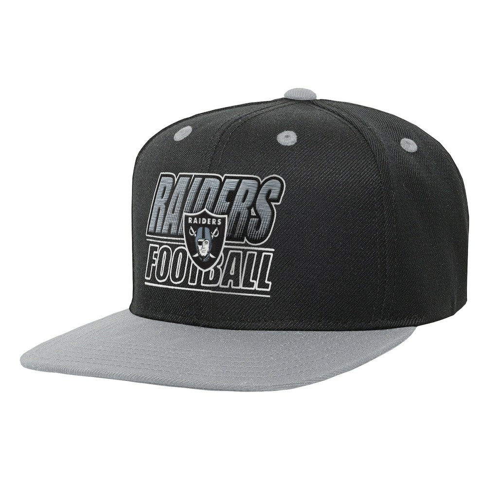 Las Vegas Raiders Outerstuff Youth Team Gradient Deadstock Snapback Hat Black | NFL