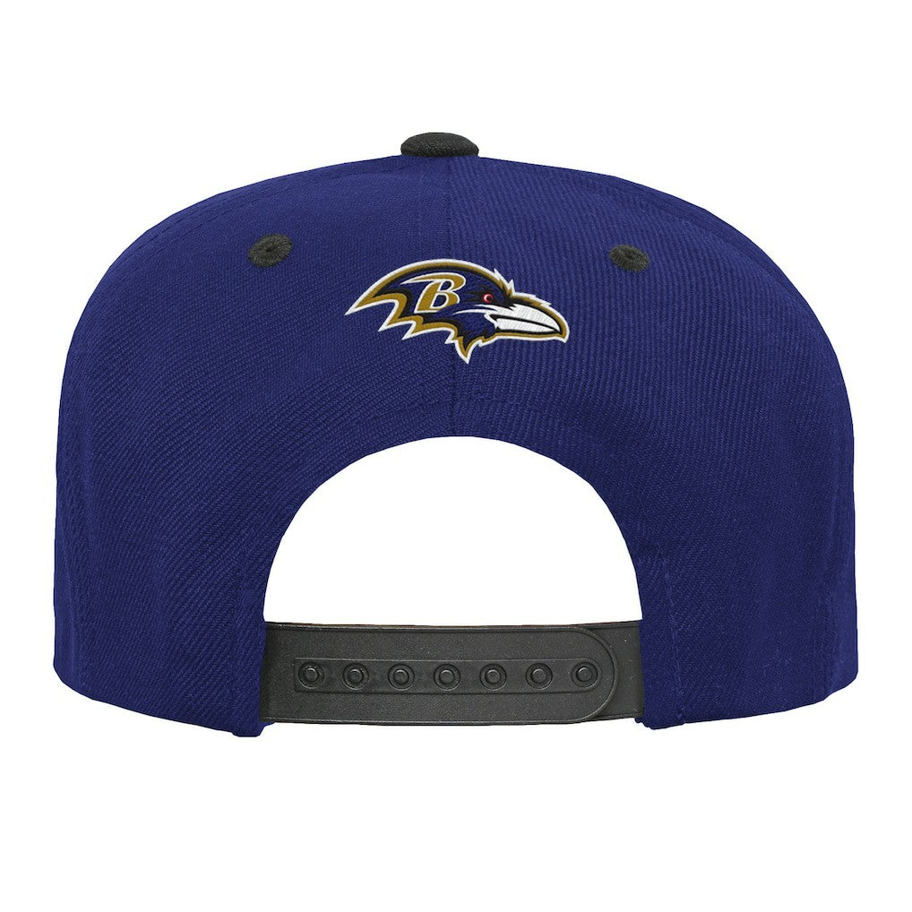 Baltimore Ravens Outerstuff Youth Team Gradient Deadstock Snapback Hat Purple | NFL
