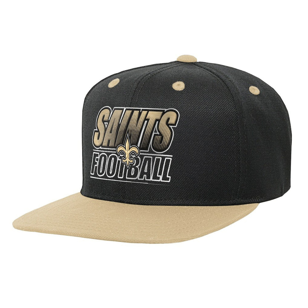 New Orleans Saints Outerstuff Youth Team Gradient Deadstock Snapback Hat Black | NFL