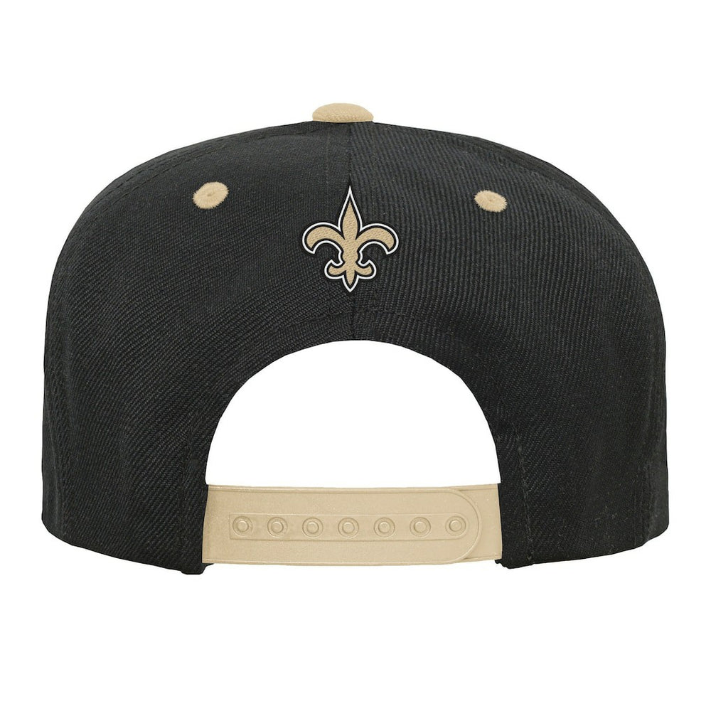 New Orleans Saints Outerstuff Youth Team Gradient Deadstock Snapback Hat Black | NFL