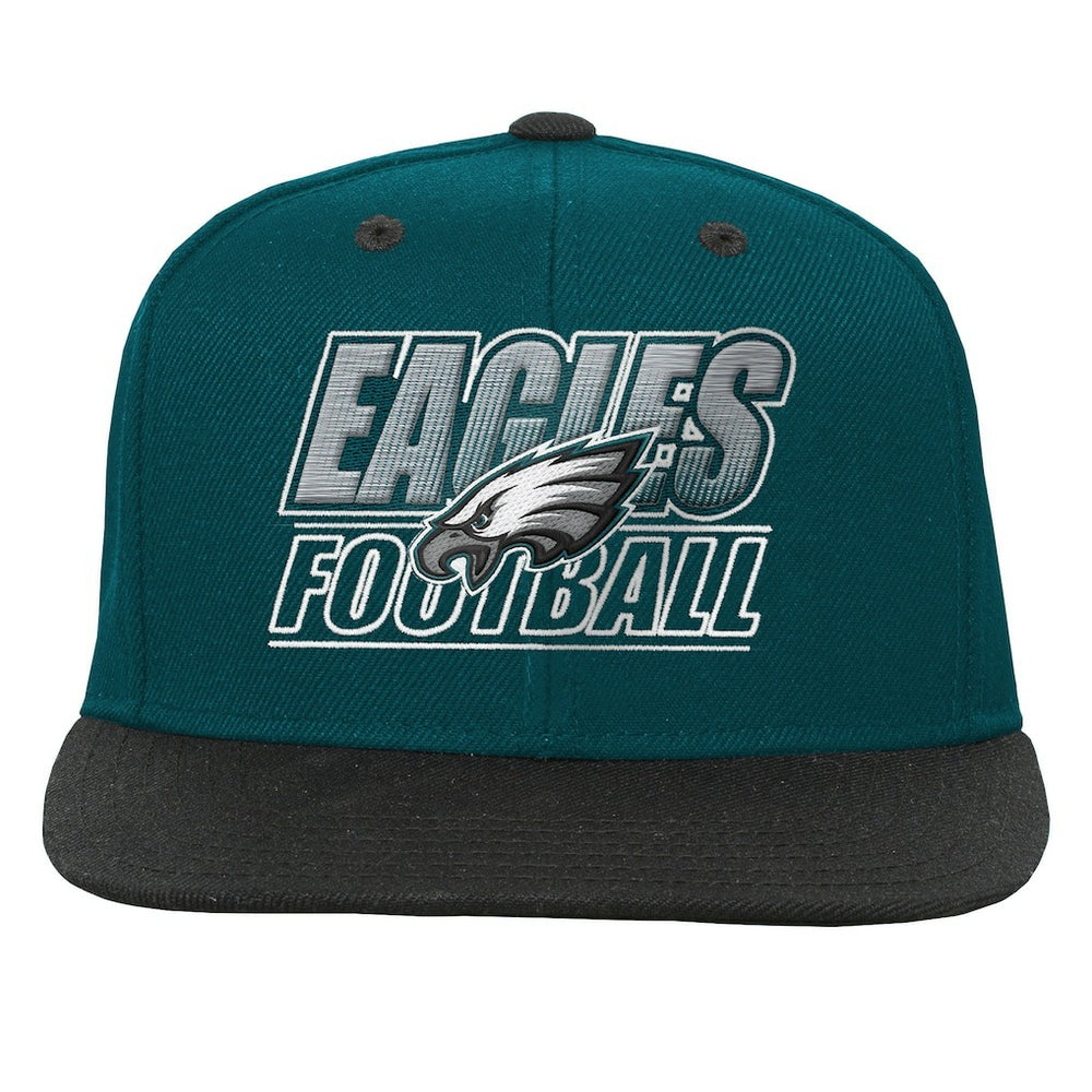 Philadelphia Eagles Outerstuff Youth Team Gradient Deadstock Snapback Hat Midnight Green | NFL
