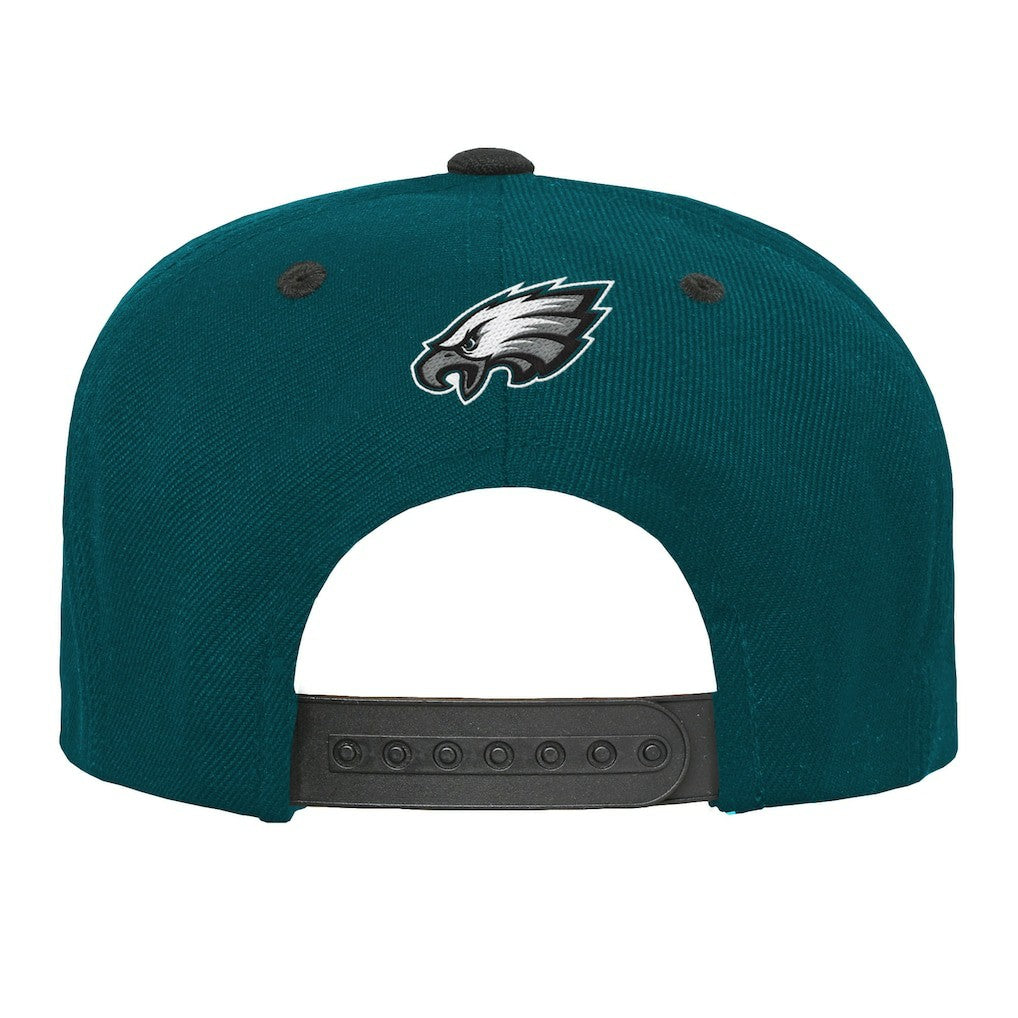 Philadelphia Eagles Outerstuff Youth Team Gradient Deadstock Snapback Hat Midnight Green | NFL