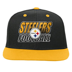 Pittsburgh Steelers Outerstuff Youth Team Gradient Deadstock Snapback Hat Black | NFL