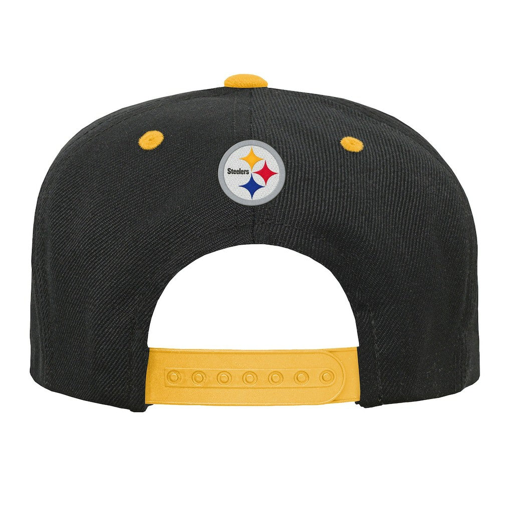 Pittsburgh Steelers Outerstuff Youth Team Gradient Deadstock Snapback Hat Black | NFL