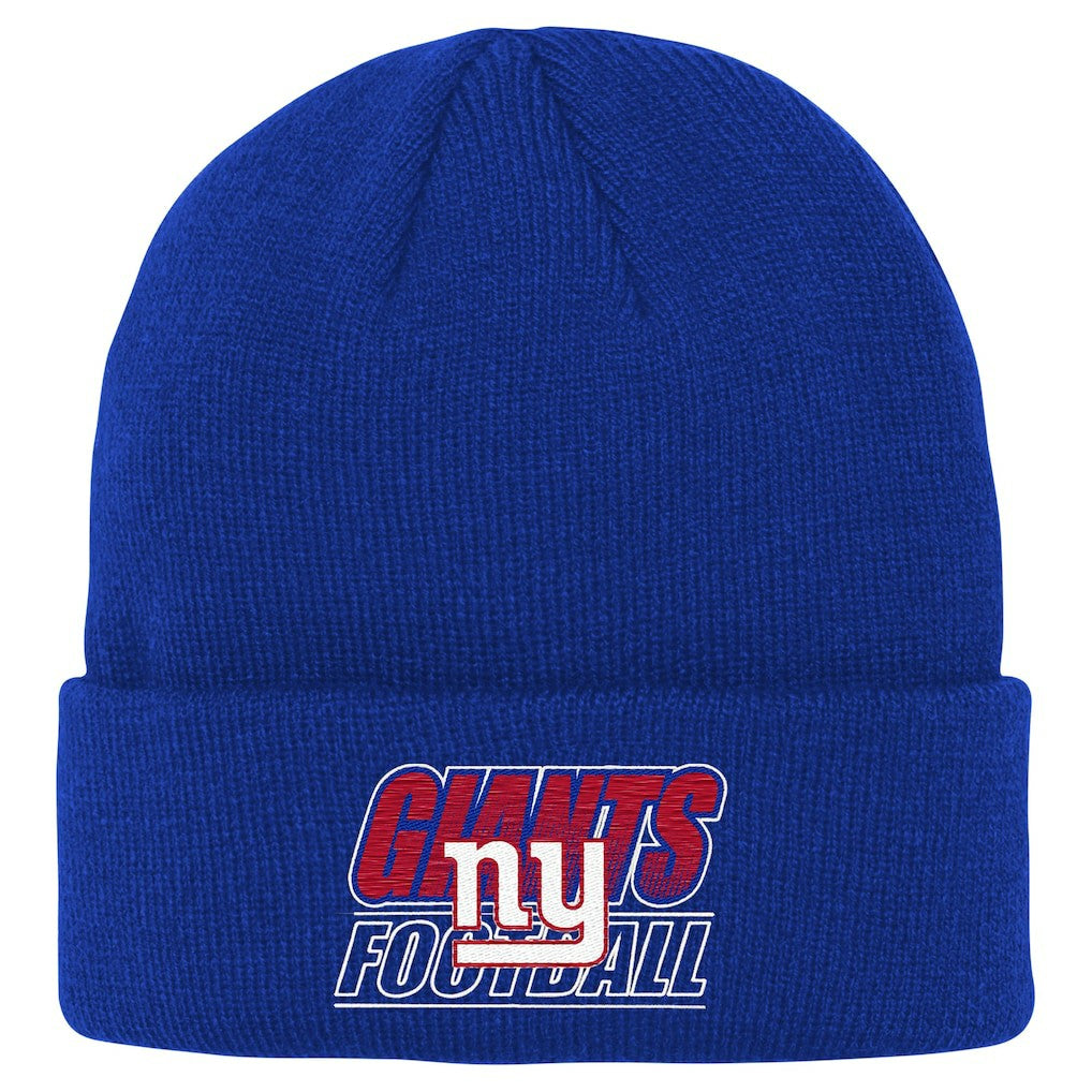 New York Giants Outerstuff Youth Team Gradient Cuffed Knit Hat Royal | NFL