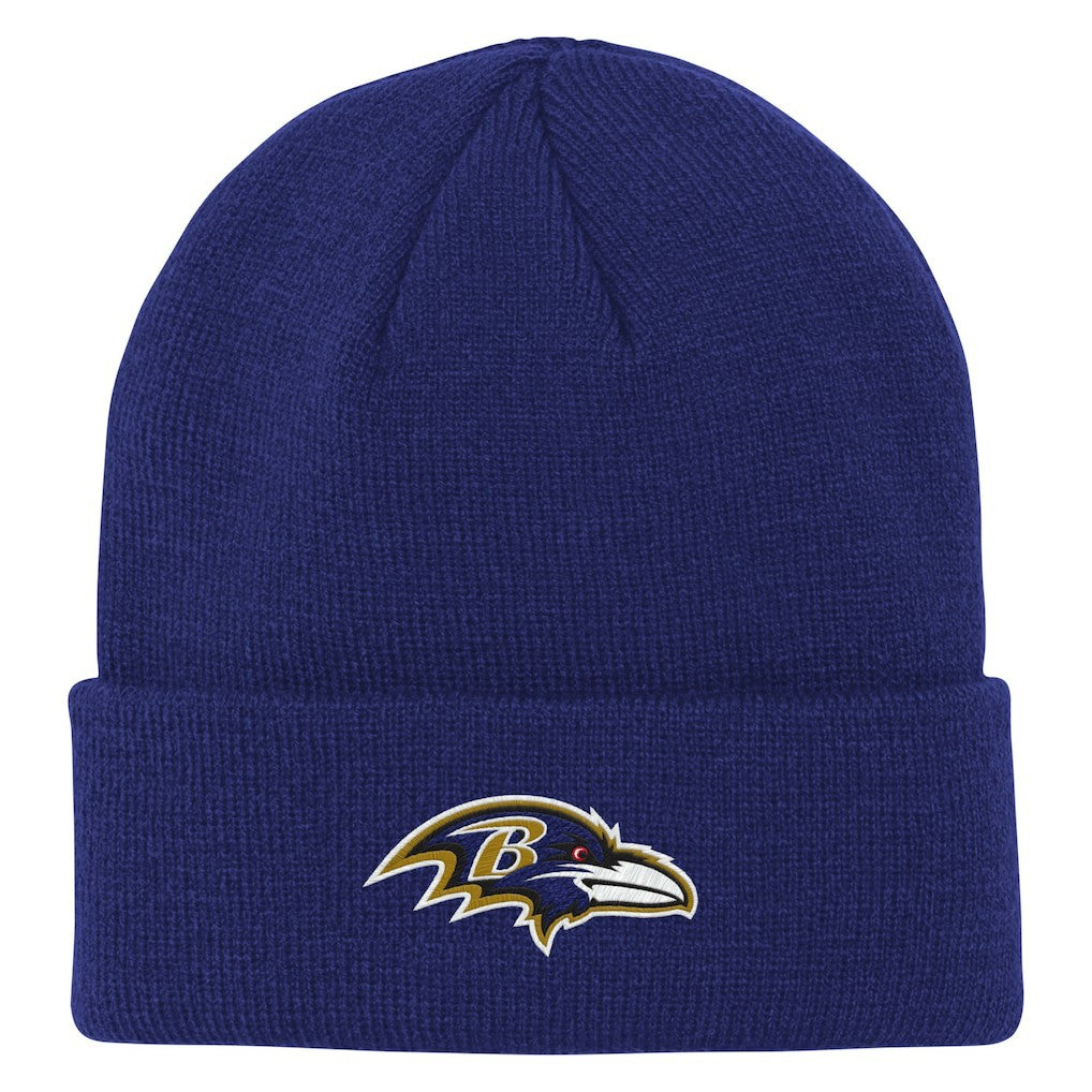 Baltimore Ravens Outerstuff Youth Team Gradient Cuffed Knit Hat Purple | NFL