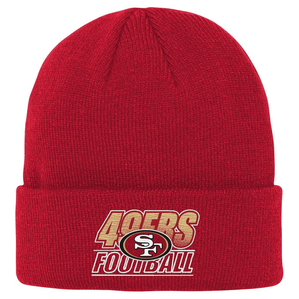 San Francisco 49ers Outerstuff Youth Team Gradient Cuffed Knit Hat Scarlet | NFL