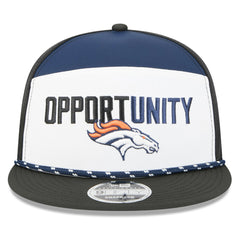 Denver Broncos New Era 2025 Inspire Change Split Panel 9FIFTY Snapback Hat White/Black | NFL