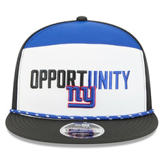 New York Giants New Era 2025 Inspire Change Split Panel 9FIFTY Snapback Hat White/Black | NFL
