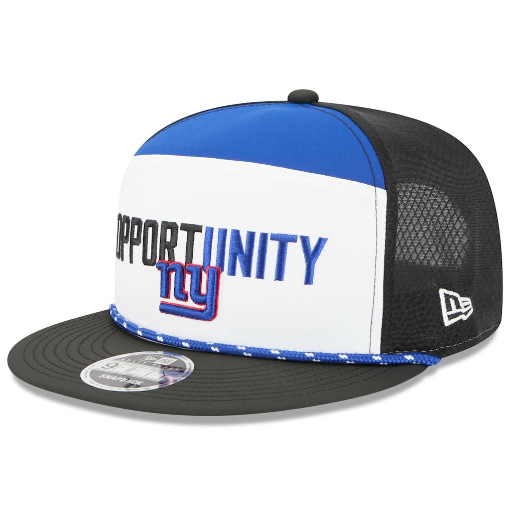 New York Giants New Era 2025 Inspire Change Split Panel 9FIFTY Snapback Hat White/Black | NFL