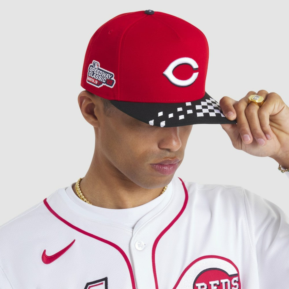 Cincinnati Reds New Era 2025 MLB Speedway Classic A-Frame 59FIFTY Fitted Hat - MLB