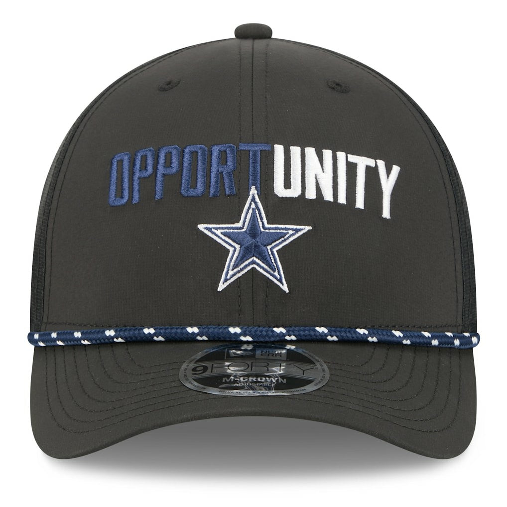 Dallas Cowboys New Era 2025 Inspire Change 9FORTY M-Crown Adjustable Hat Black | NFL