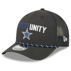 Dallas Cowboys New Era 2025 Inspire Change 9FORTY M-Crown Adjustable Hat Black | NFL