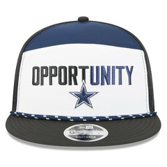 Dallas Cowboys New Era 2025 Inspire Change Split Panel 9FIFTY Snapback Hat White/Black | NFL