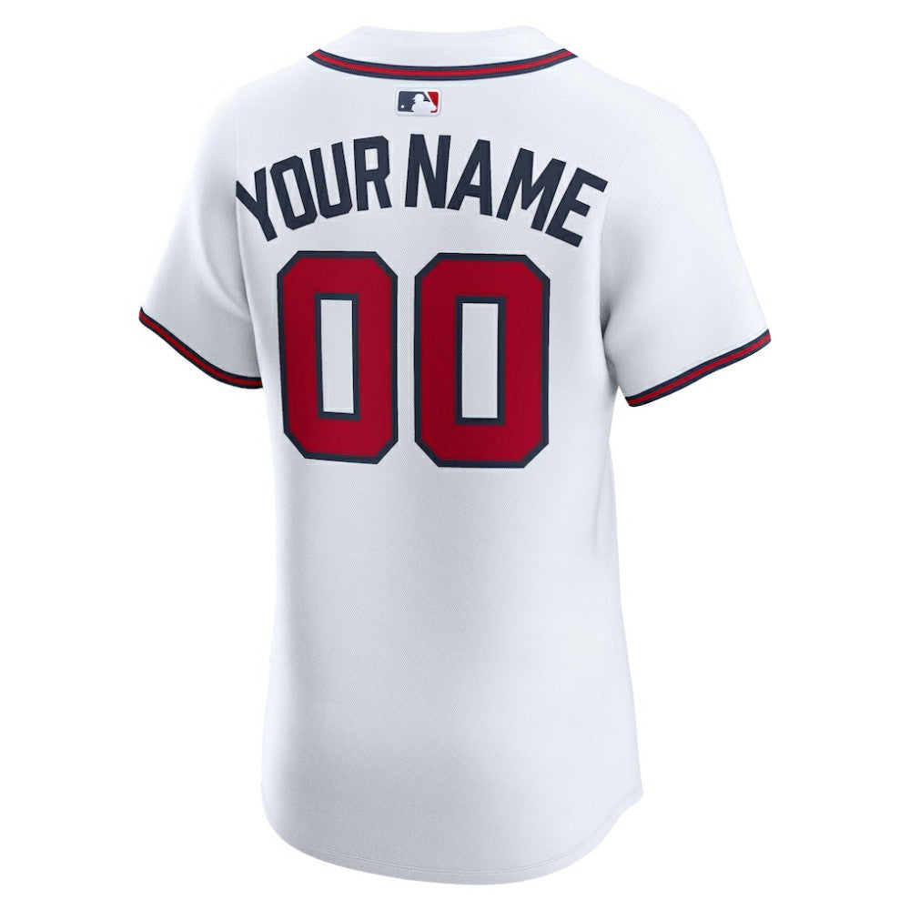 Atlanta Braves Nike Home Elite Custom Jersey - MLB