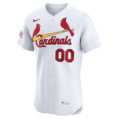 St. Louis Cardinals Nike Home Elite Sponsor Patch Custom Jersey - MLB