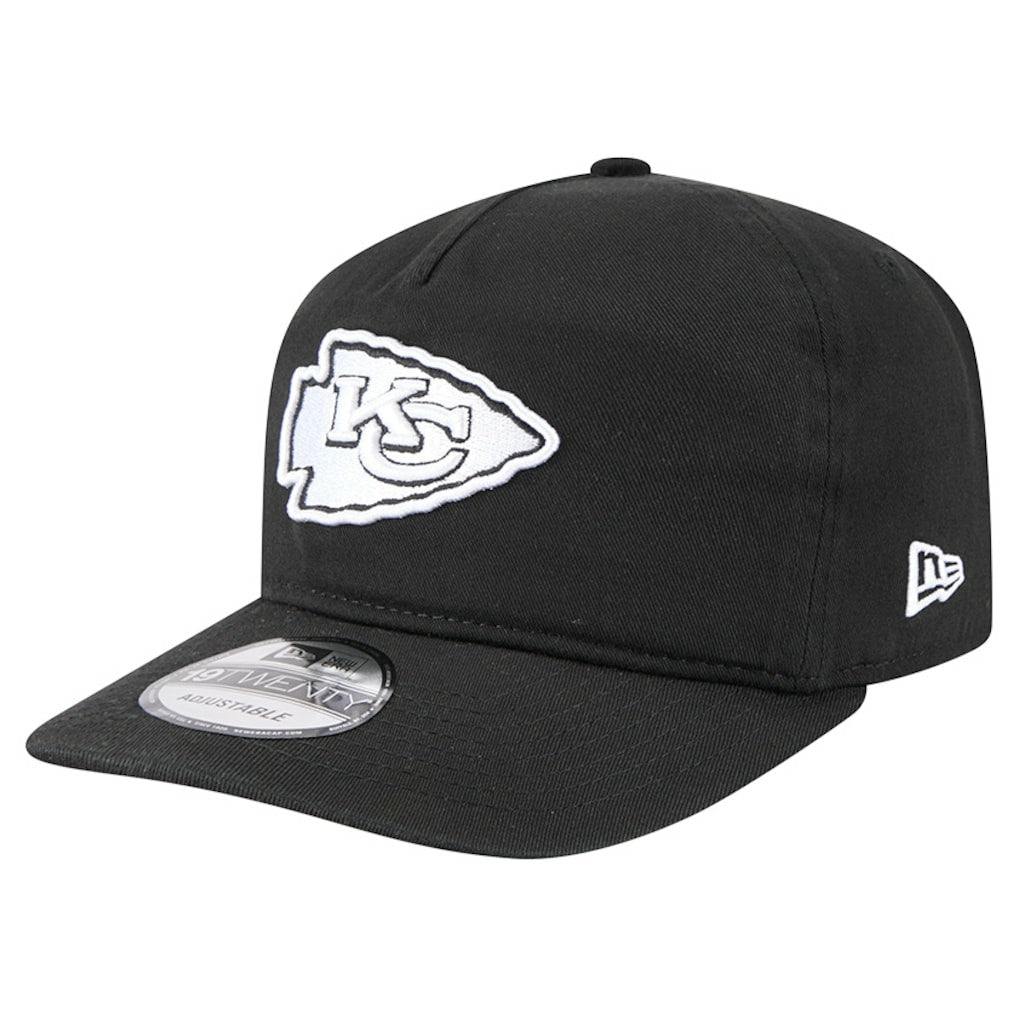Kansas City Chiefs New Era 19TWENTY Adjustable Hat Black/White | NFL