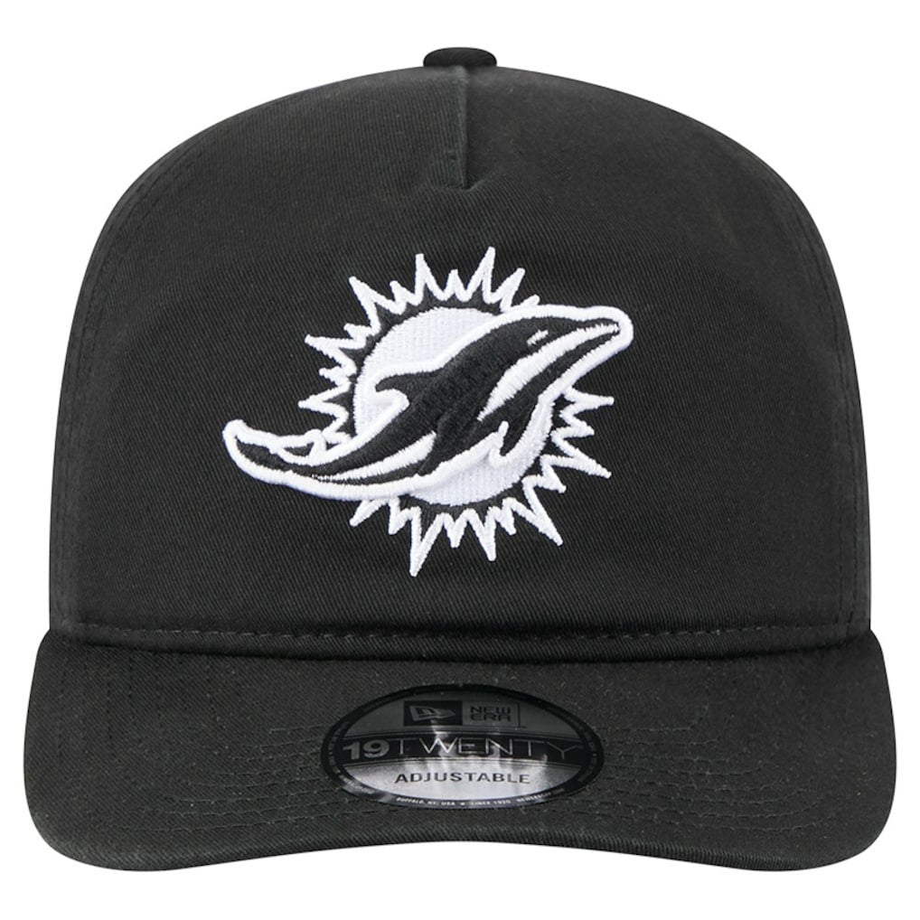 Miami Dolphins New Era 19TWENTY Adjustable Hat Black/White | NFL