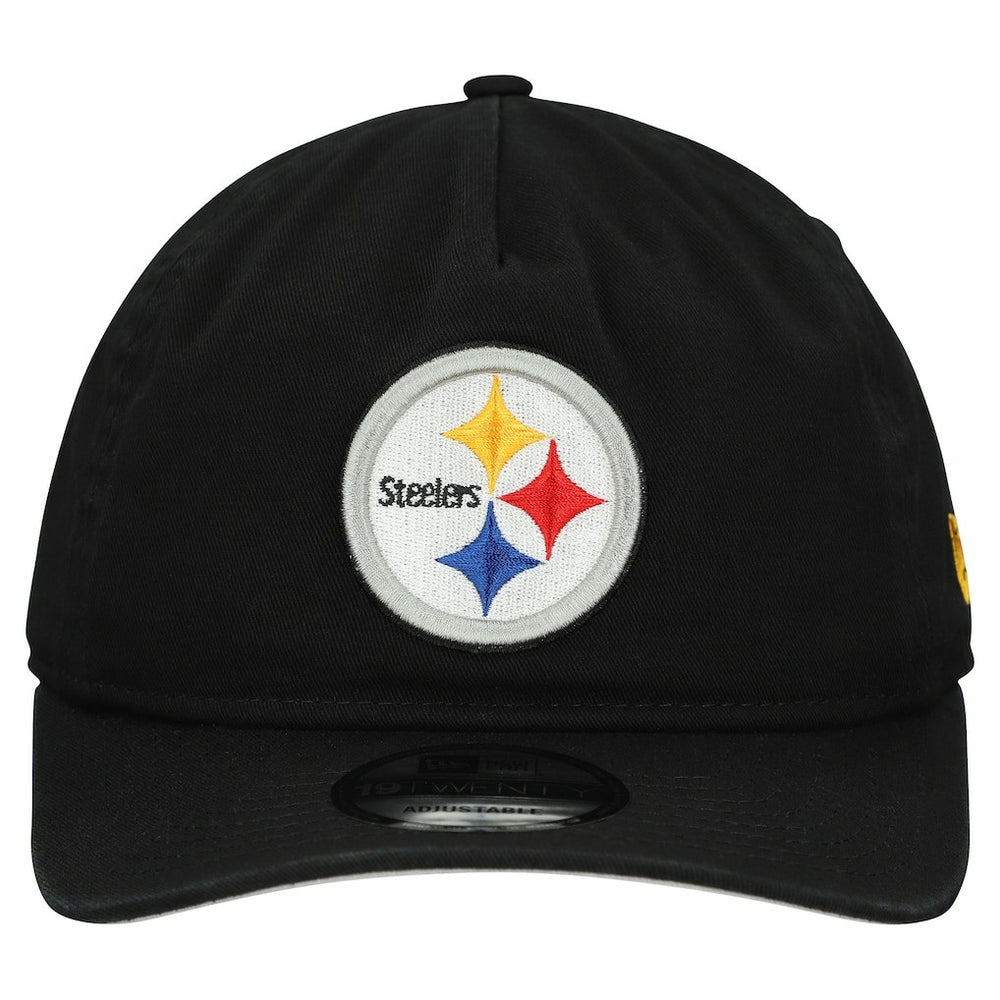 Pittsburgh Steelers New Era Team 19TWENTY Adjustable Hat Black | NFL