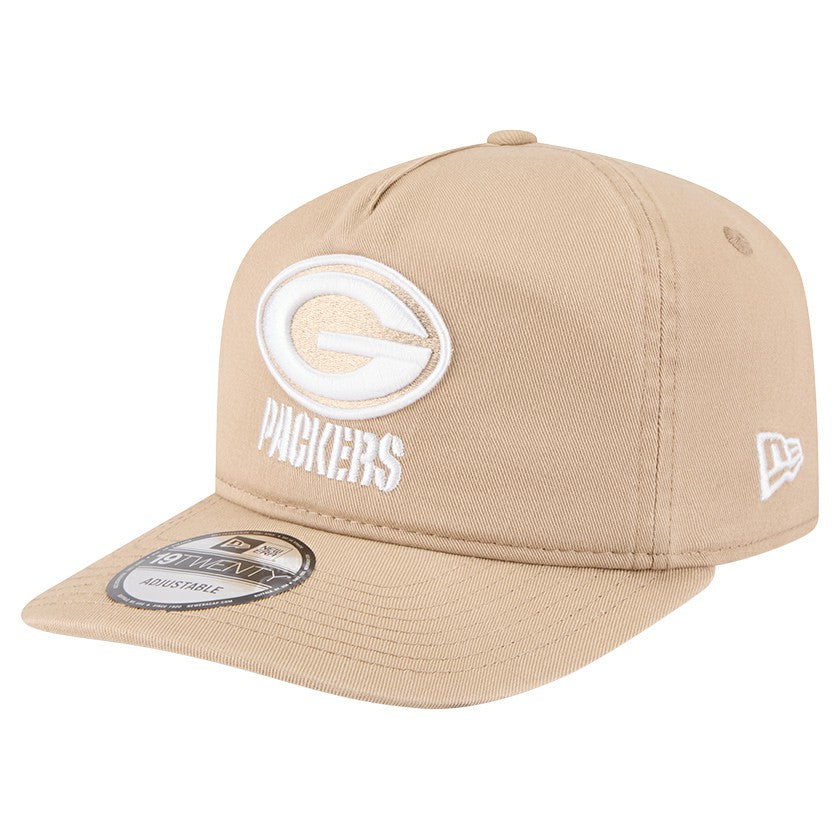 Green Bay Packers New Era 19TWENTY Adjustable Hat Tan | NFL