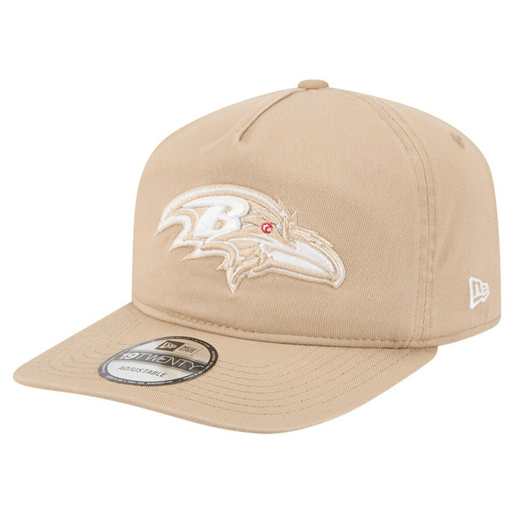 Baltimore Ravens New Era 19TWENTY Adjustable Hat Tan | NFL